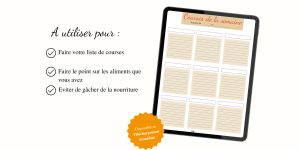 promotion liste des courses à remplir